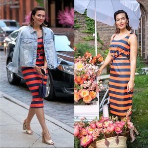 J.Crew Collection Mandy Moore Stripes Dress-sz 4